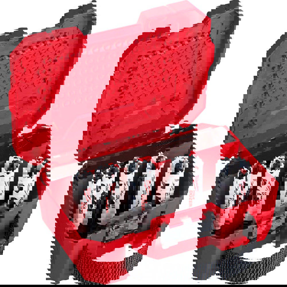 Automotive Hole Saw Kit: 7 Pc, 3/4 to 1-1/4